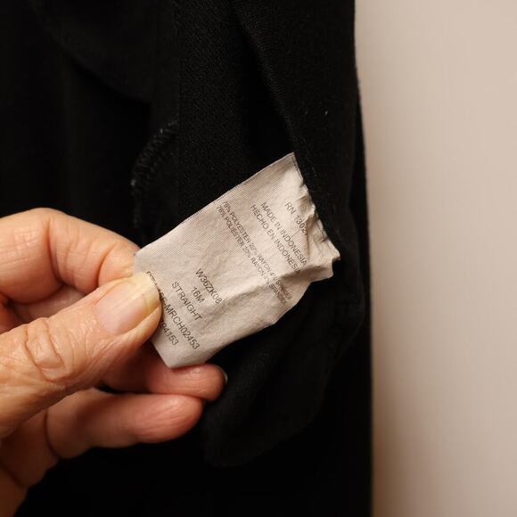 Riders by Lee Straight Leg Black Polyester Work pants SZ 16M - Picture 5 of 13